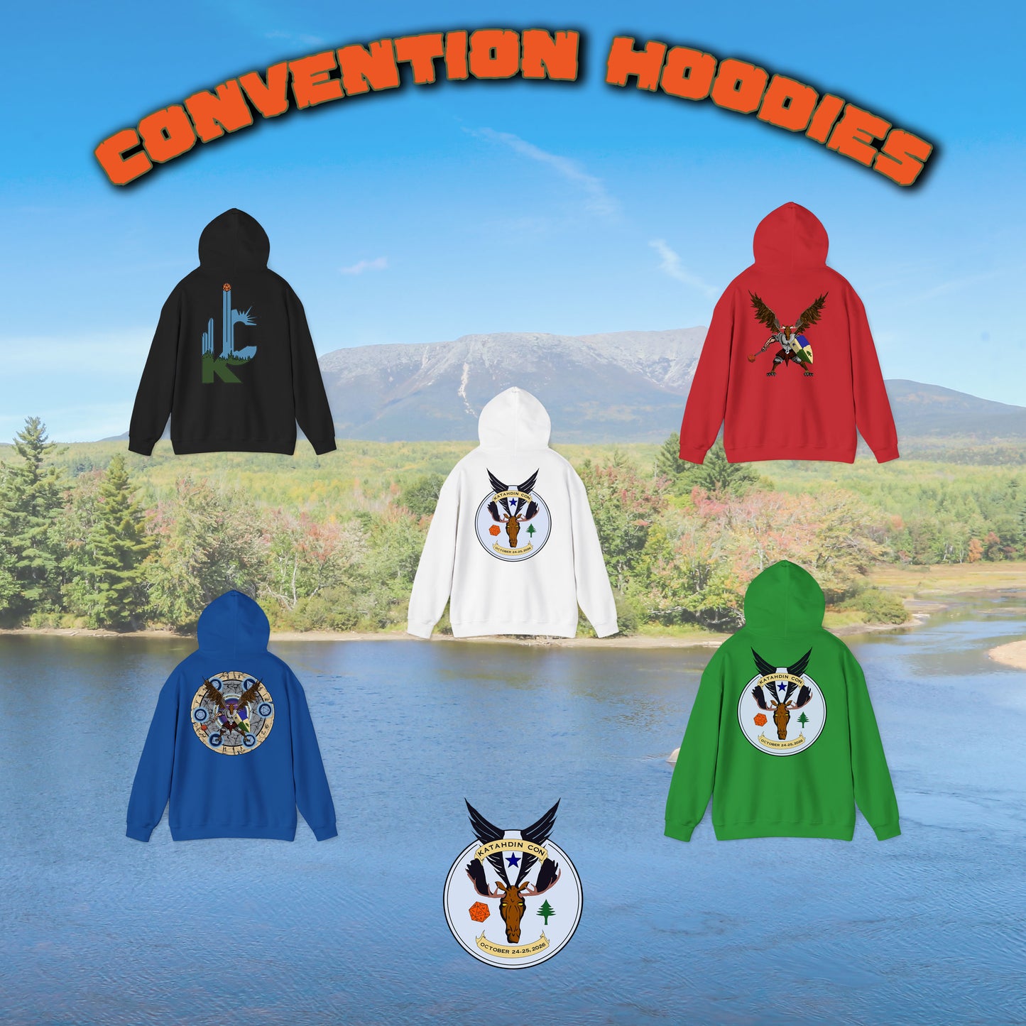 Katahdin Con Hoodie - Convention Pullover Hooded Sweatshirt