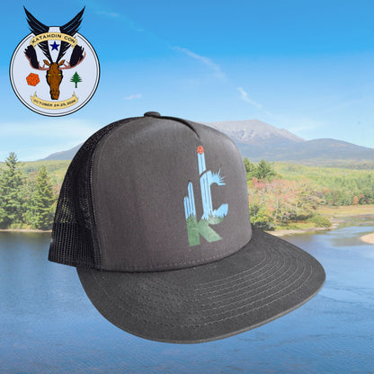 Katahdin Con Flat Brim Trucker Hat - Maine RPG Convention Apparel 4 Styles Available