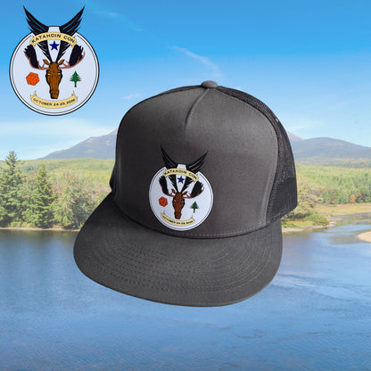 Katahdin Con Flat Brim Trucker Hat - Maine RPG Convention Apparel 4 Styles Available