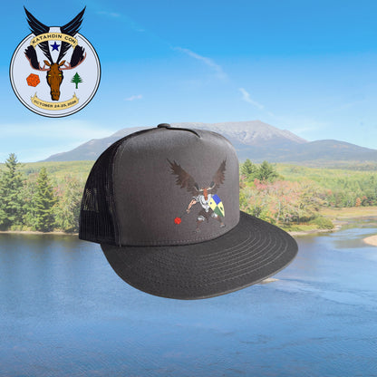 Katahdin Con Flat Brim Trucker Hat - Maine RPG Convention Apparel 4 Styles Available